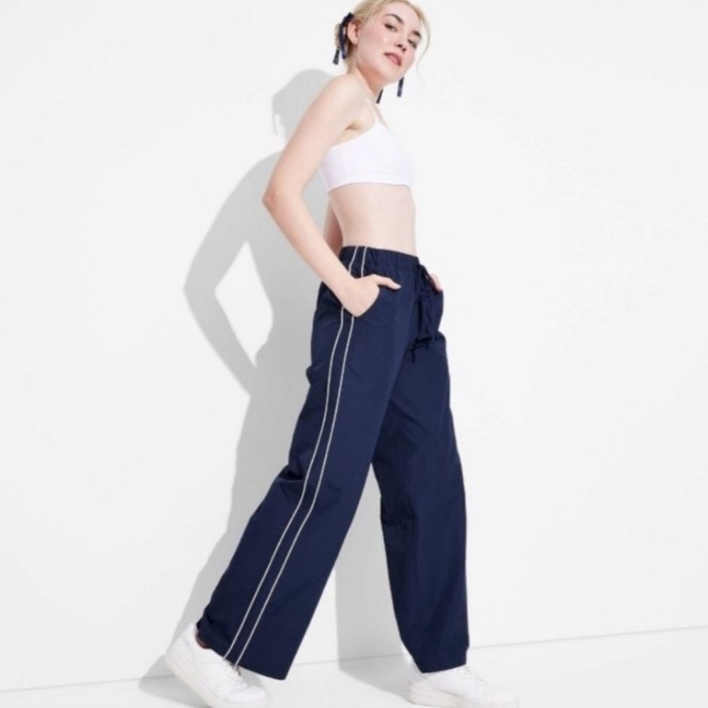 Women's Track Jogger Pants - Blue With White Stripes - Wild Fable - XXL - Picture 2 of 12